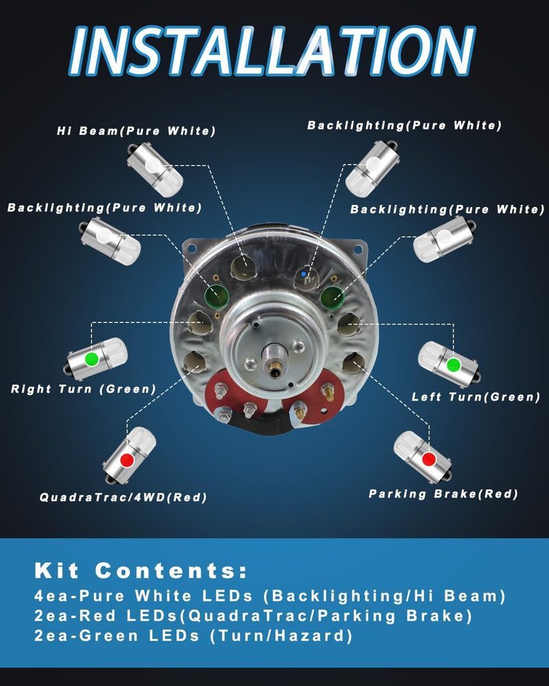 CJ Dash LED Instrument Cluster Upgrade Kit – CJ5 / CJ7 / CJ8 / CJ10