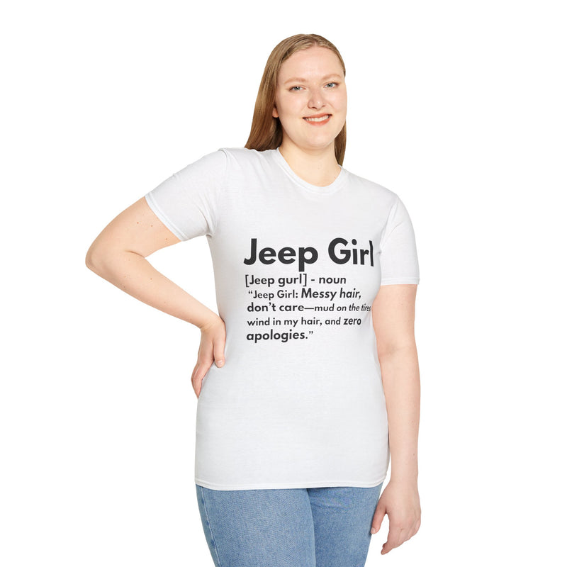 Jeep Girl T-Shirt - Messy Hair, Zero Apologies!