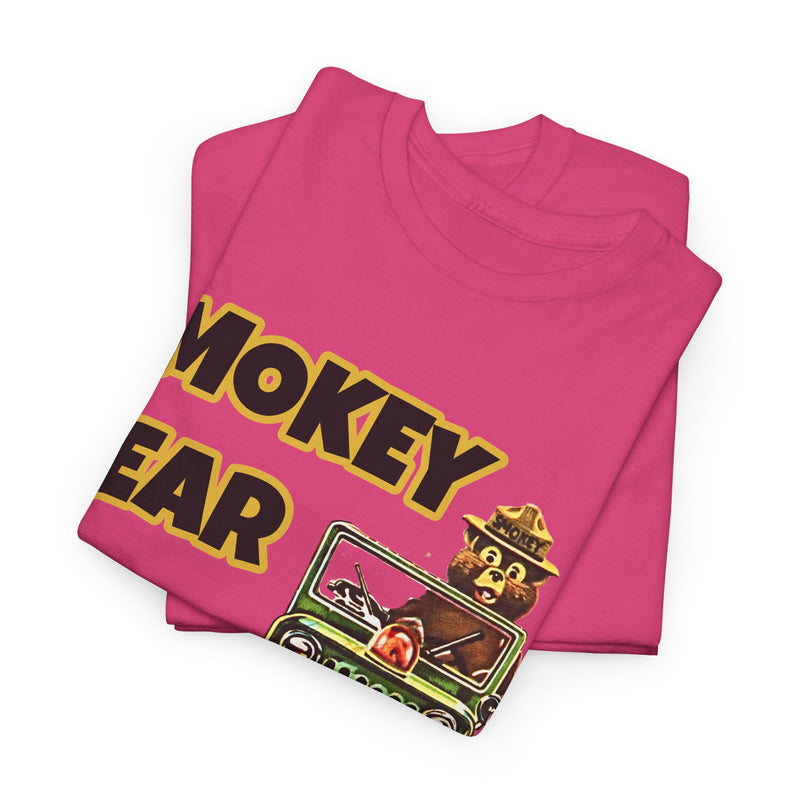 Smokey Bear Jeepin Vintage Style T-Shirt