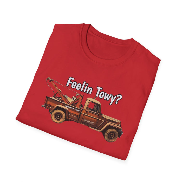 Feelin Towy? Willys Jeep Wrecker Tow Truck Vintage T-Shirt