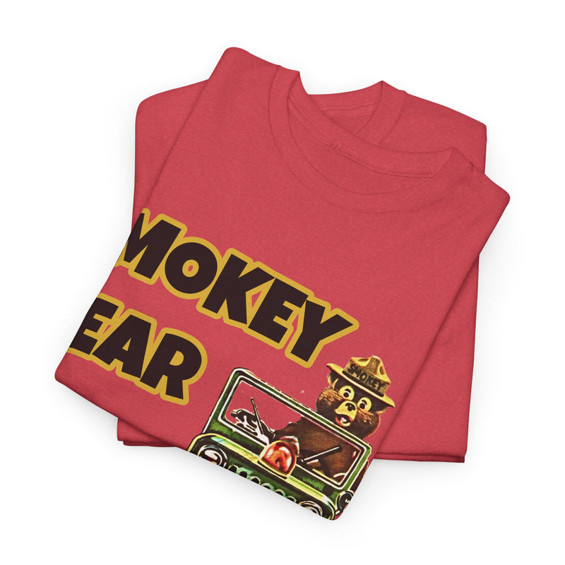 Smokey Bear Jeepin Vintage Style T-Shirt