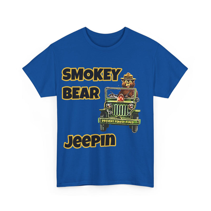 Smokey Bear Jeepin Vintage Style T-Shirt