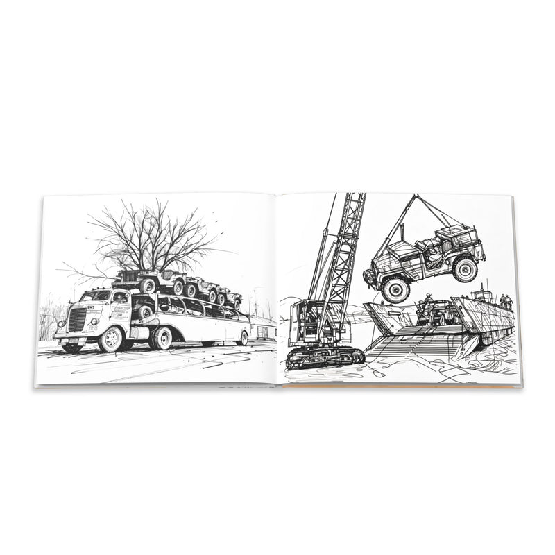 Vintage Jeep Colouring Book 2 — who refuse to let these old Jeeps disappear.
