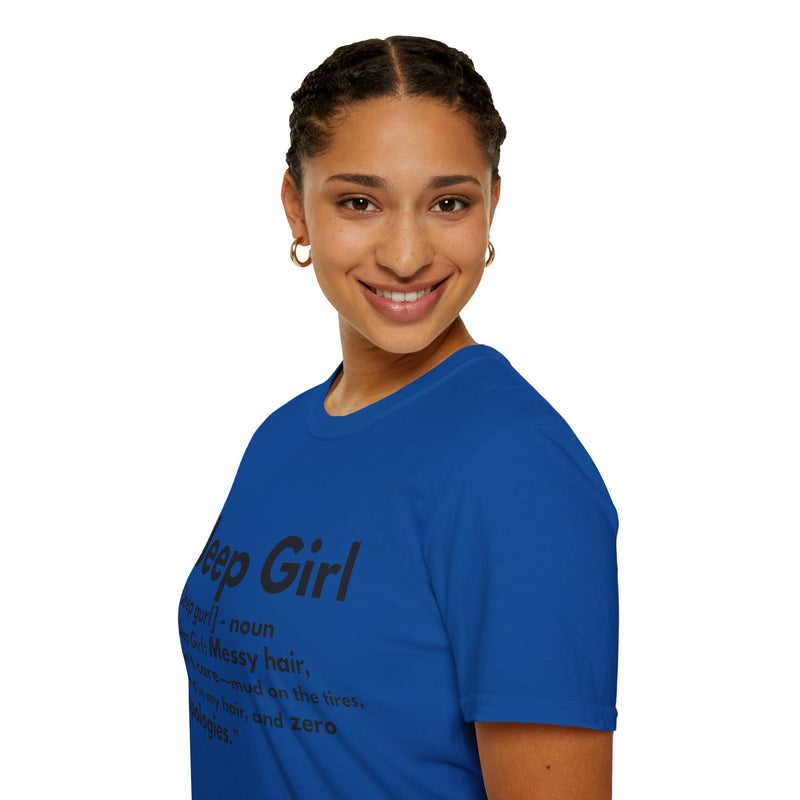 Jeep Girl T-Shirt - Messy Hair, Zero Apologies!