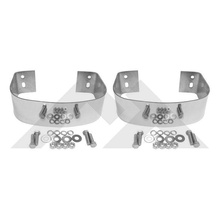 Bumperette Set Stainless Steel Rear Jeep CJ YJ RT20020