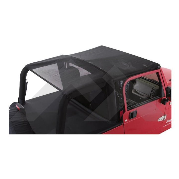 Soft Top Combo Beach Topper Black Mesh Jeep TJ Wrangler