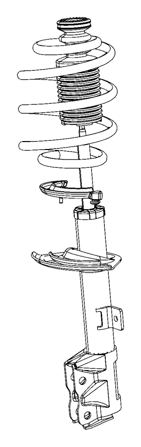 SPRING. Front Coil. Left, Right Jeep Patriot Compass 05105867AC