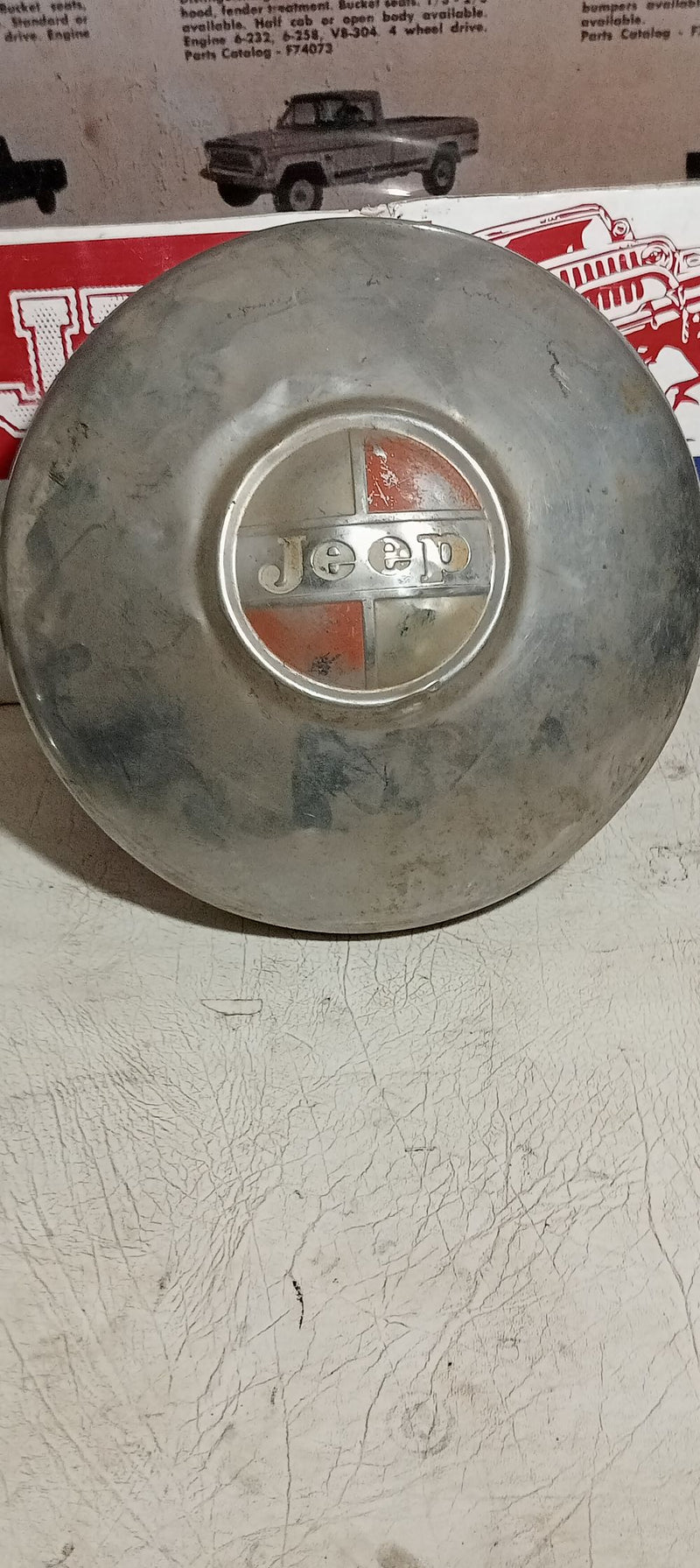 Hub Caps Vintage Jeep Dog Dish 10.50" ID 1 Only #2
