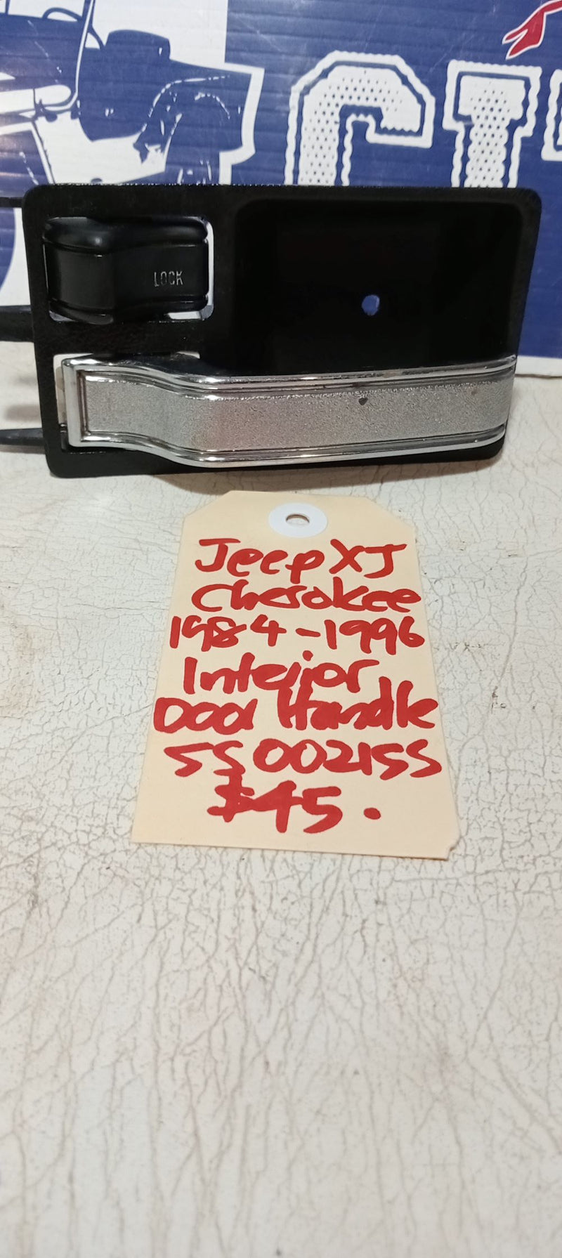 Door Handle Interior LHS Jeep XJ Cherokee 55002155