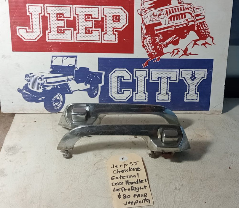 Door Handles External Jeep SJ & J Series Pair