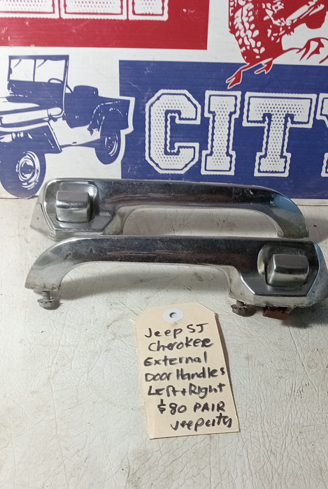 Door Handles External Jeep SJ & J Series Pair