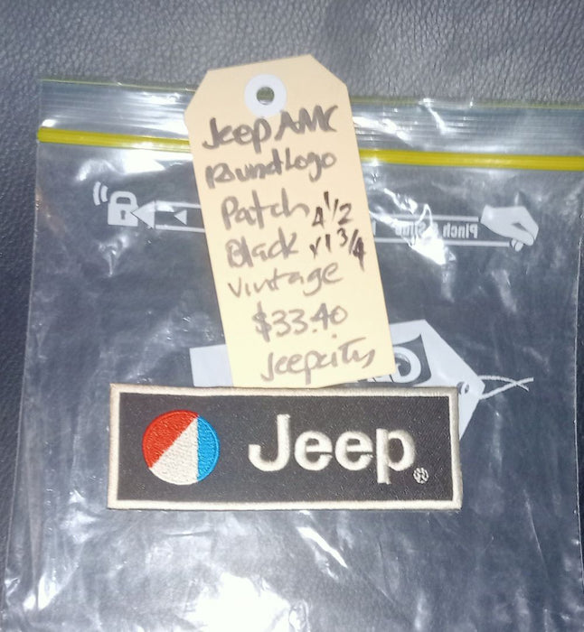 Patch  Black Jeep Vintage  White Black Red Blue