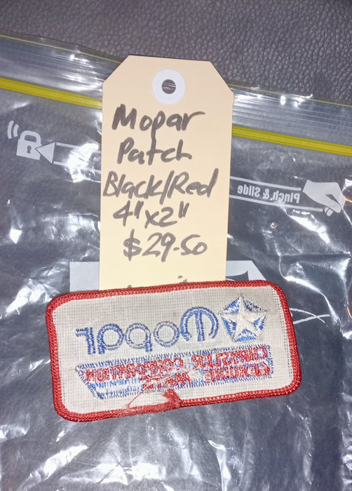 Patch Mopar Black Red