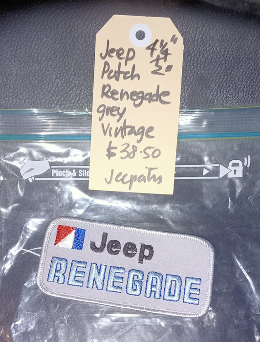 Patch Jeep Renegade Vintage Silver Blue Black