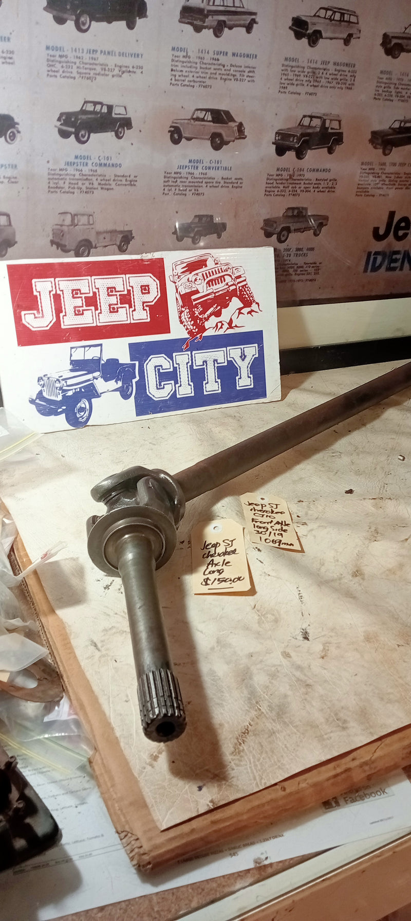 Axle Front Dana 44 Long Side Jeep SJ J Series CJ-10