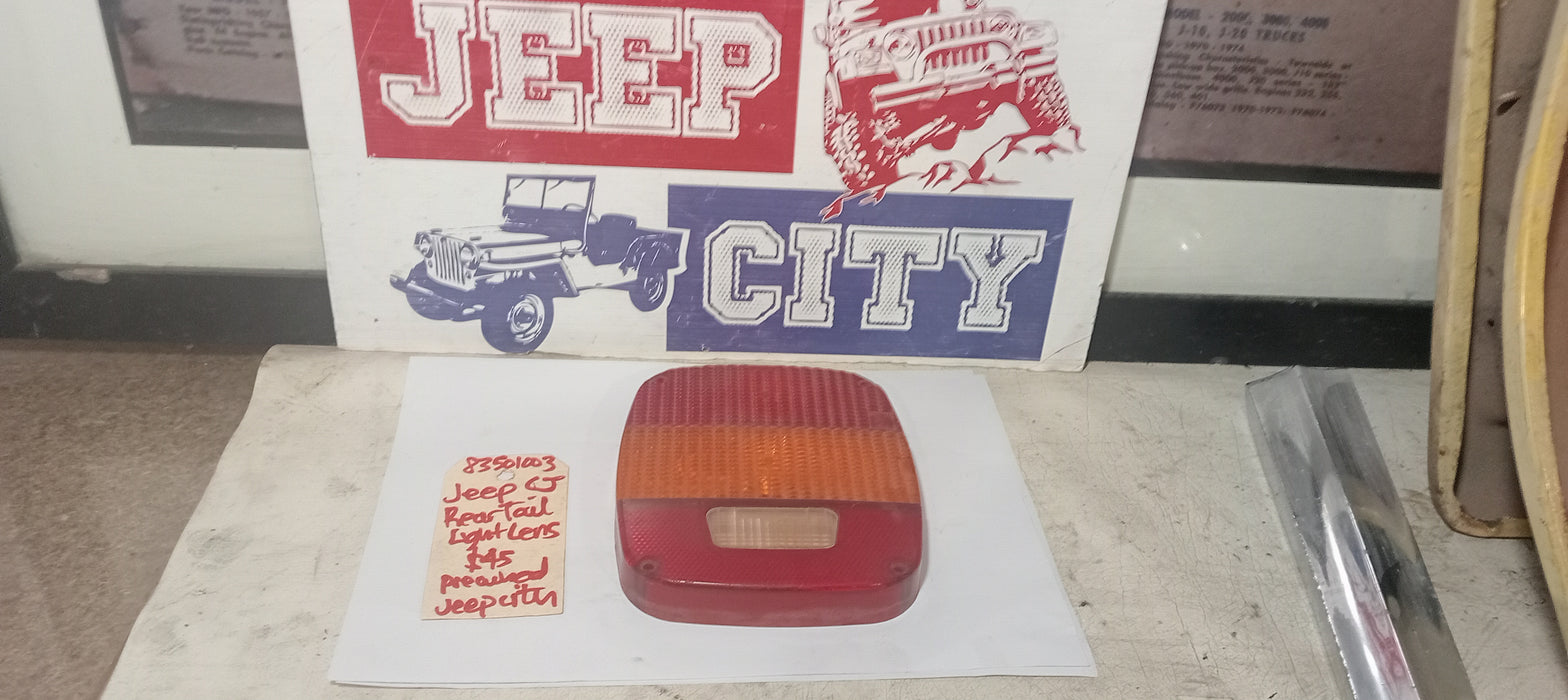 Tail Light Lens Jeep CJ 83501003 Preowned