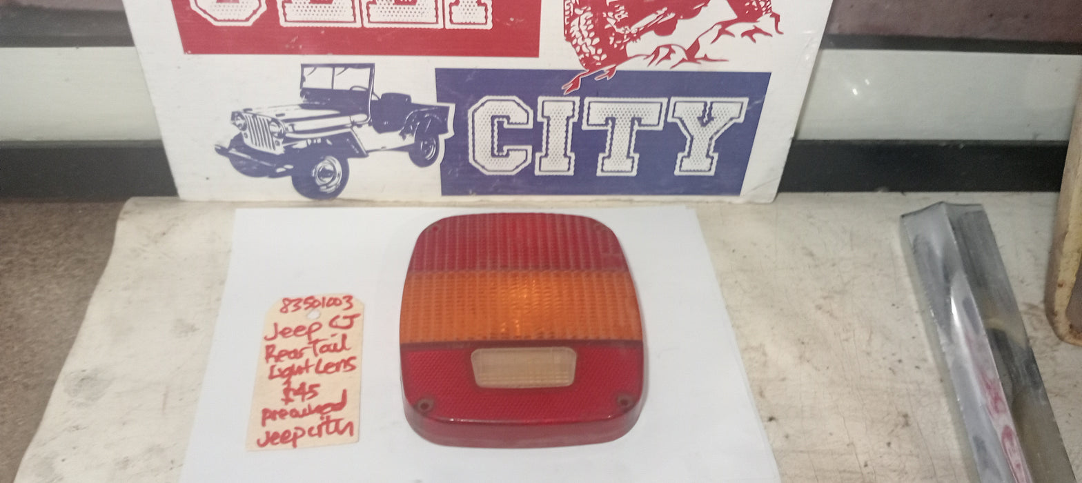 Tail Light Lens Jeep CJ 83501003 Preowned