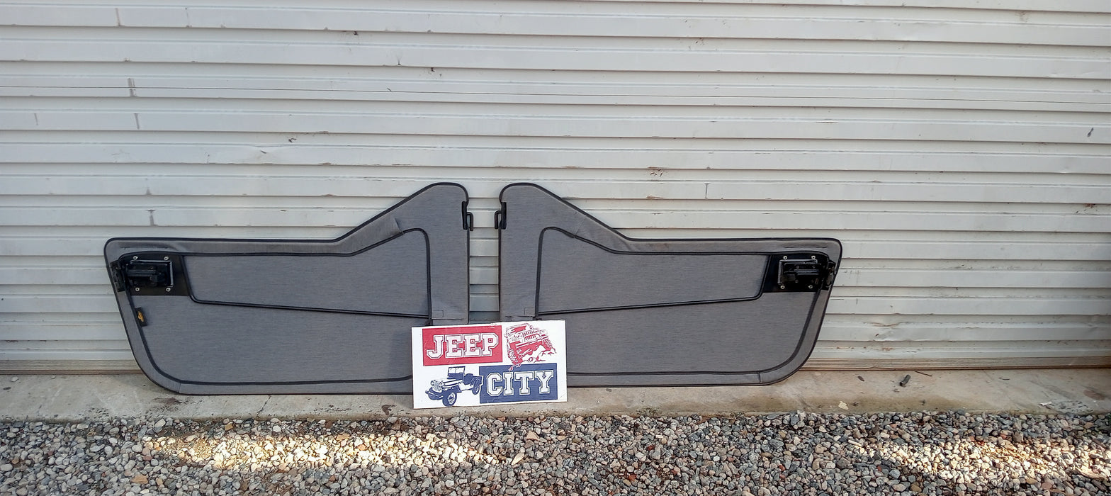 Half Doors Black Denim Jeep CJ & YJ Bestop 53038-15