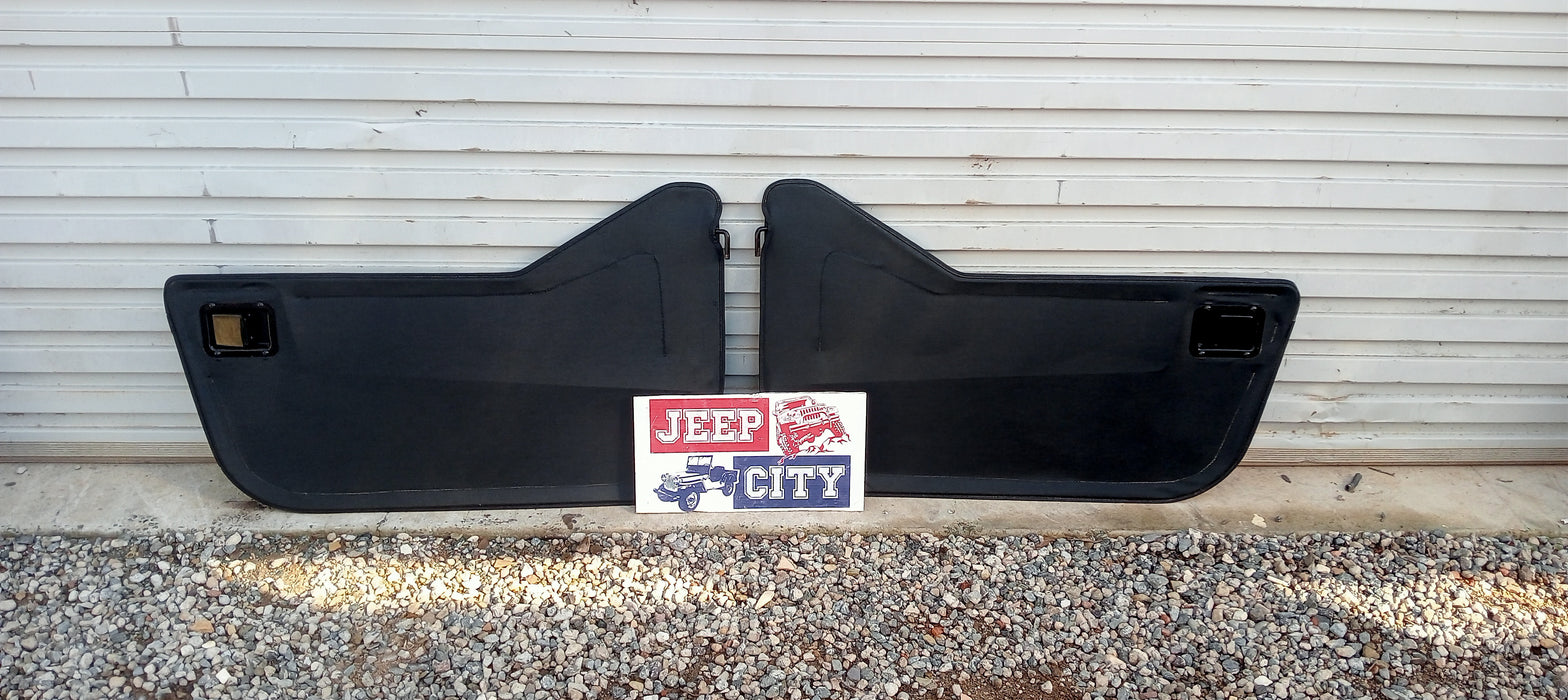 Half Doors Black Denim Jeep CJ & YJ Bestop 53038-15