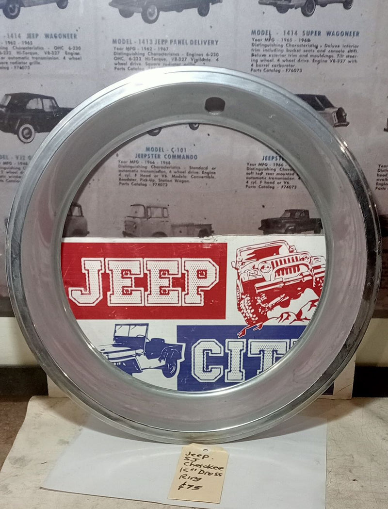 Wheel Dress Ring Jeep SJ Cherokee 1978-1984