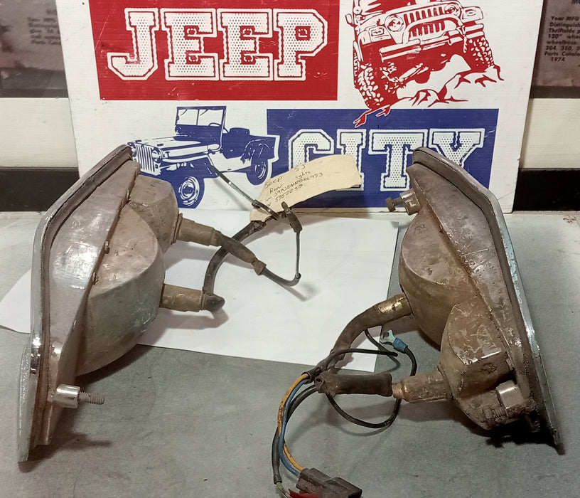 Tail lights Pair Vintage Jeep SJ Cherokee FSJ 5352237