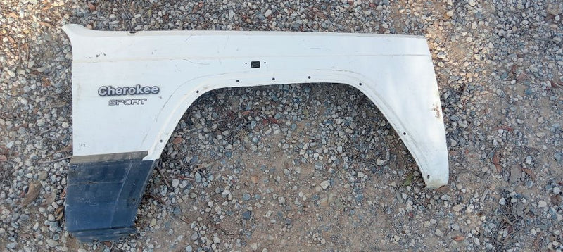 Fender Front RHS Steel Jeep XJ Cherokee White