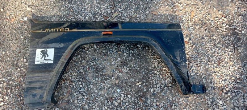 Fender Front RHS Steel Jeep XJ Cherokee Black