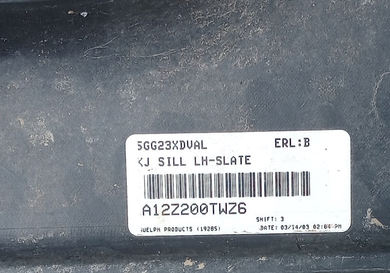 Panel Sill Side Left  Jeep KJ Cherokee