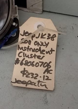 Instrument Cluster Jeep JK Wrangler 2011 Rubicon 68070706AC