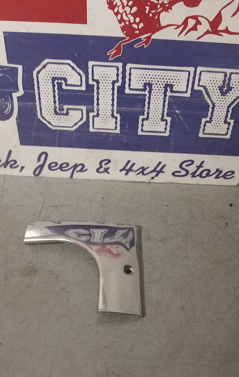 Windscreen Trim Corner Pieces Chrome Jeep SJ & J Series