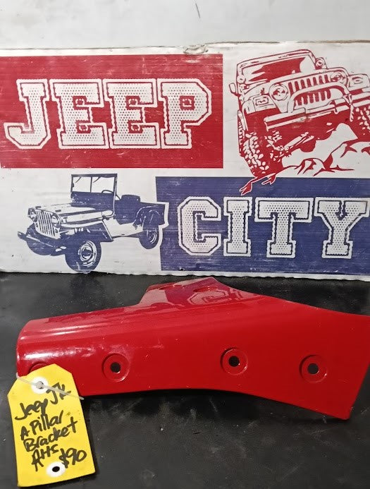 Bracket A Pillar Jeep JK Wrangler Red RHS