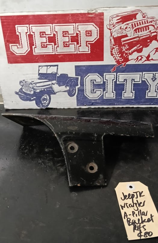 Bracket A Pillar Jeep JK Wrangler Black RHS