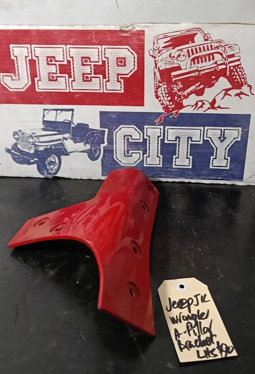 Bracket A Pillar Jeep JK Wrangler Red LHS