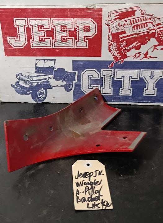 Bracket A Pillar Jeep JK Wrangler Red LHS