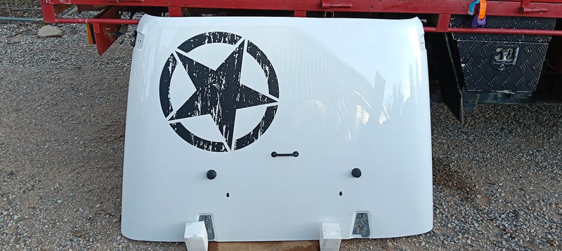 Bonnet Hood Jeep JK Wrangler 3.6L White "Oscar Mike"star 68002350AB