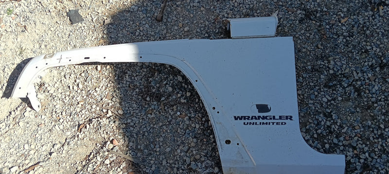 Fender Left Front Jeep JK Wrangler White