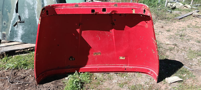 Hood Bonnet Jeep CJ7 CJ8 Damaged Rough Red