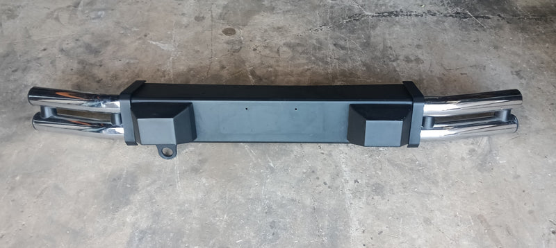 Bumper Black & Chrome Tubes Jeep JK Wrangler