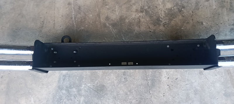 Bumper Black & Chrome Tubes Jeep JK Wrangler