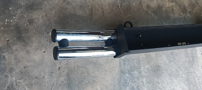 Bumper Black & Chrome Tubes Jeep JK Wrangler