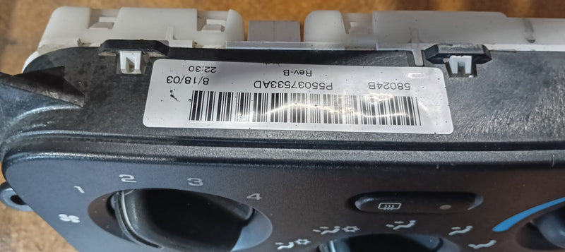 AC & Heater Climate Controls Jeep KJ Cherokee 55037533AD