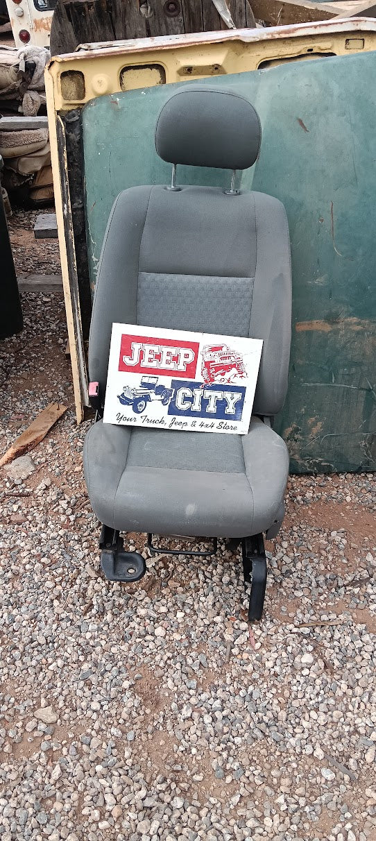 Seat Front LHS Jeep KJ Cherokee Grey Cloth
