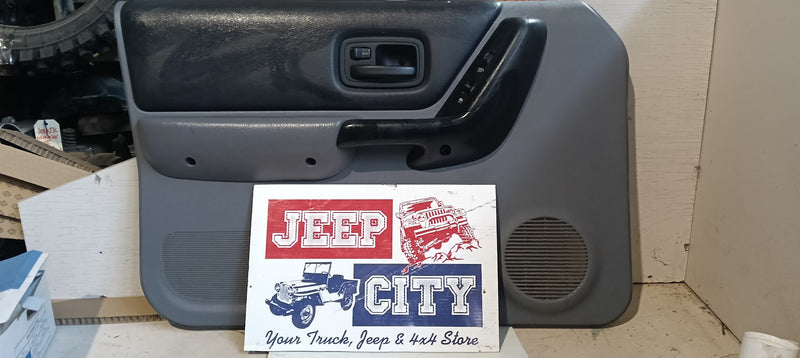 Door Card Jeep XJ Cherokee  Front Left Grey Black