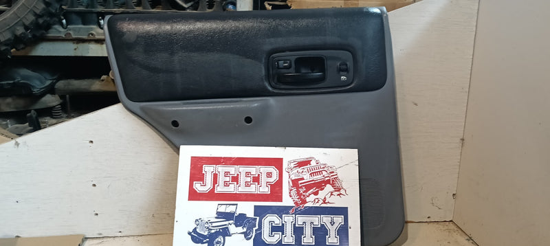 Door Card Jeep XJ Cherokee  Rear Left Grey Black