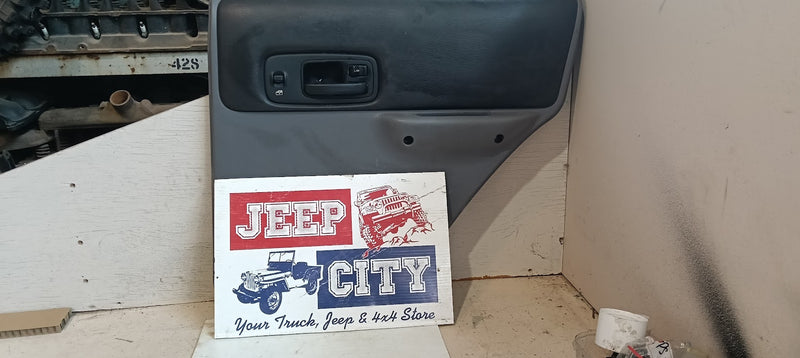 Door Card Jeep XJ Cherokee  Rear Right Grey Black