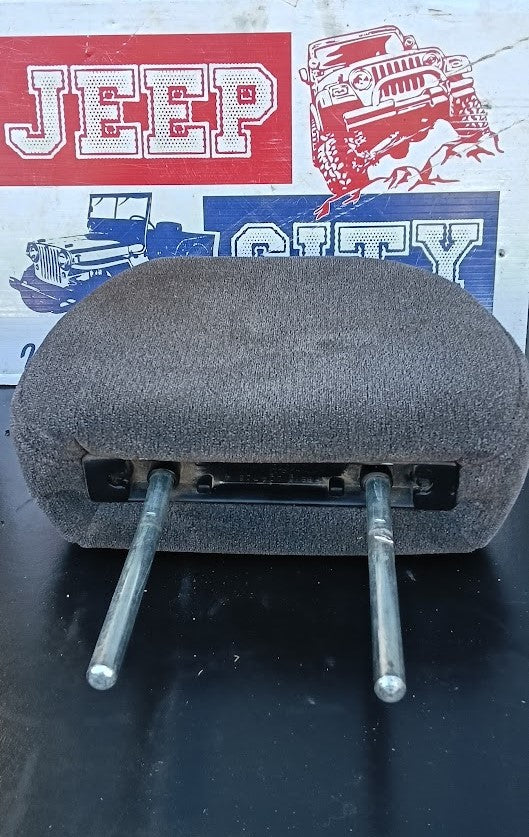 Headrest Gray Tweed Cloth Jeep Cherokee XJ OEM  Rear Left Right