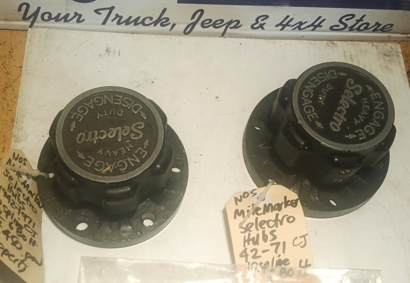 Locking Hubs Selectro Mile Markers NOS
