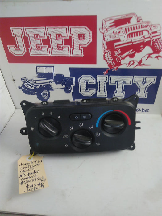 A/C Heater Control Jeep KJ Cherokee 3.7L 55037533AE