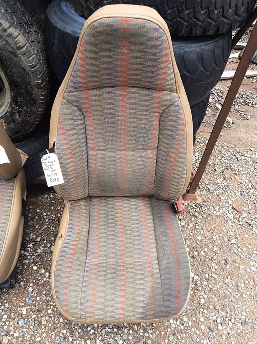 Seats Jeep TJ Full set Front and Rear Tan