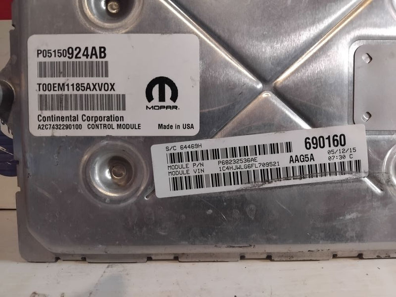 ECU PCM Jeep JK Wrangler 2015 3.6L 05150924AB 68232536AE